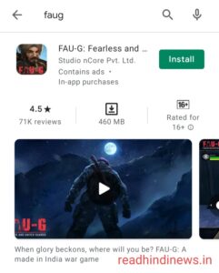 Faug android game download link
