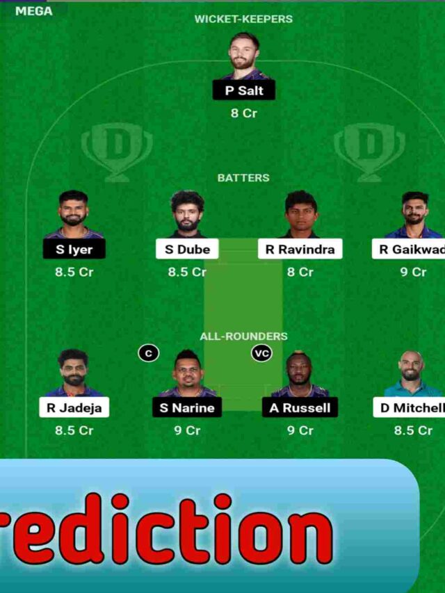 csk vs kkr 2024 match: Pitch Report and Dream 11 Prediction